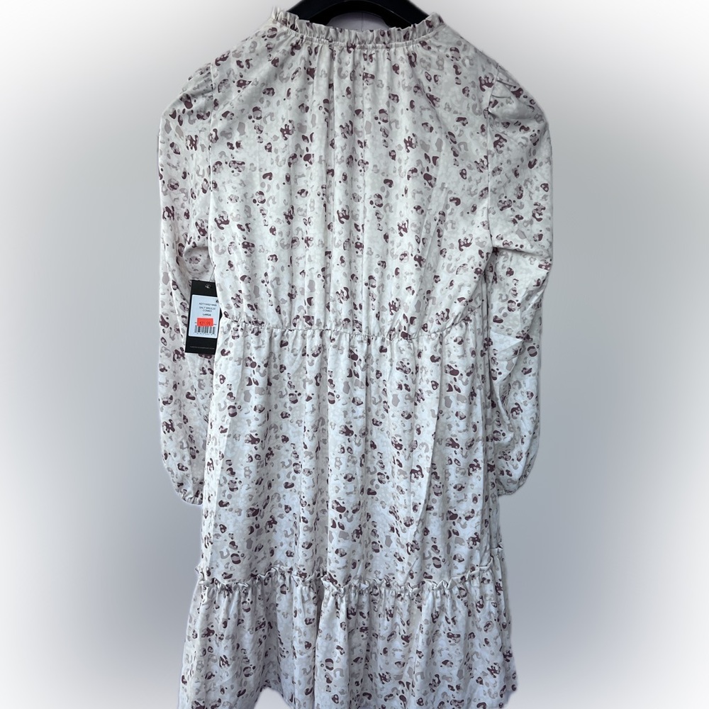 Frye Cream and Brown Patterned Dress - Picture 2 of 6